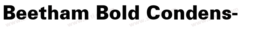 Beetham Bold Condens字体转换